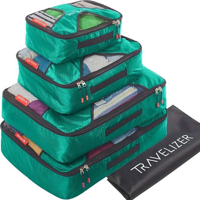 Travel Packing Cubes 5 pcs Luggage Organizer Set by Travelizer