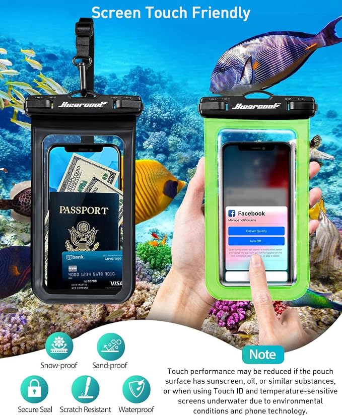 Hiearcool Waterproof Phone Pouch, Waterproof Phone Case - Image 6