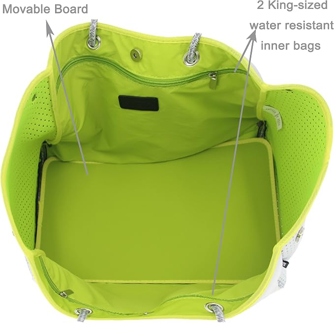 QOGiR Neoprene Multipurpose Beach Bag Tote - Image 5