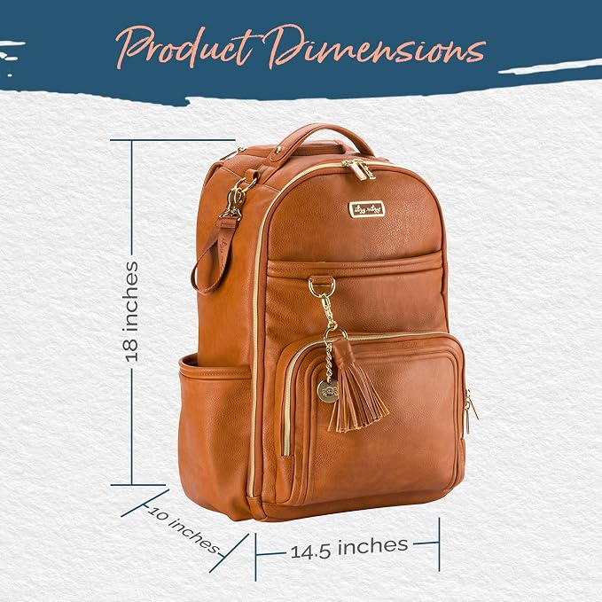 Itzy Ritzy Diaper Bag Backpack – Large Capacity Boss Plus Baby Backpack Diaper - Image 8