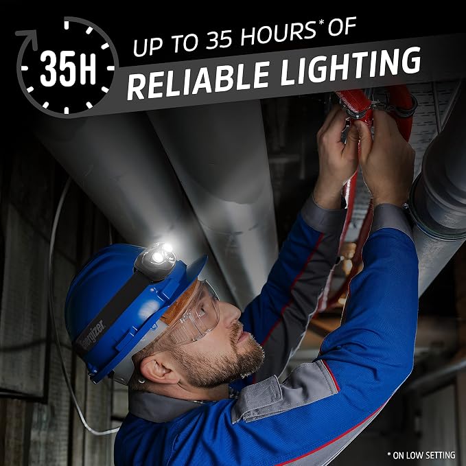Energizer LED Headlamp PRO, IPX4 Water Resistant Headlamps, High-Performance - Image 2