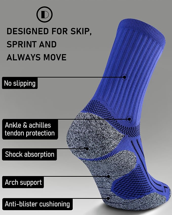 Elite Cushioned Compression Mid-crew Socks 4-Pack - Image 3