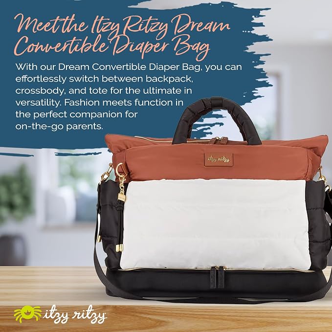 Itzy Ritzy Dream Convertible Diaper Bag Tote Backpack - Image 2