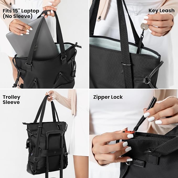 Sherpani Tempest, Anti Theft Convertible Backpack Tote, 14L Travel Backpack - Image 2