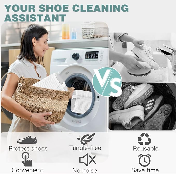 Shoe Washing Machine Bag, Laundry Shoe Bag - Image 4