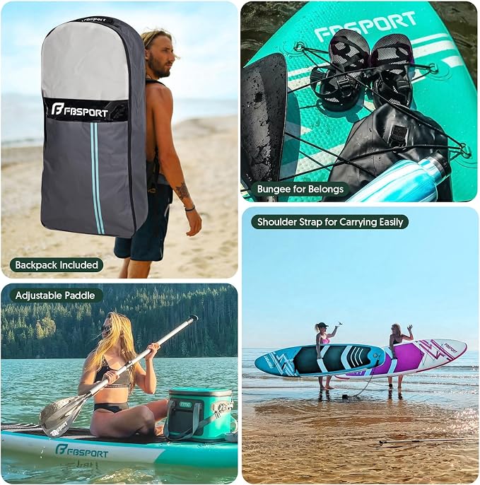 FBSPORT 11' Premium Stand Up Paddle Board, Yoga Board - Image 6