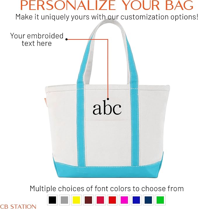CB STATION Medium Classic Canvas Tote Bag - Image 5