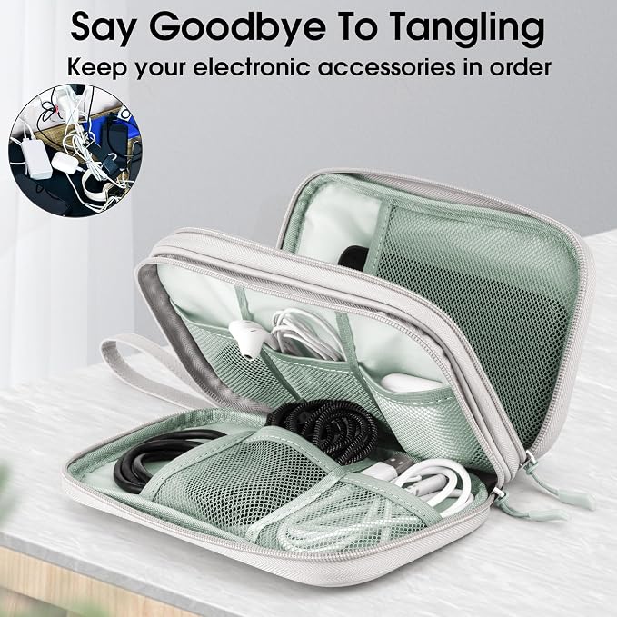Leather Travel Electronic Organizer - Image 6