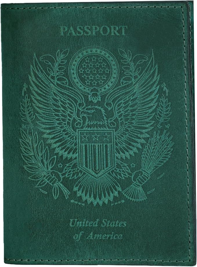 LEATHER VILLAGE Leather Passport Holder Cover – Travel Wallet by LeatherVillage