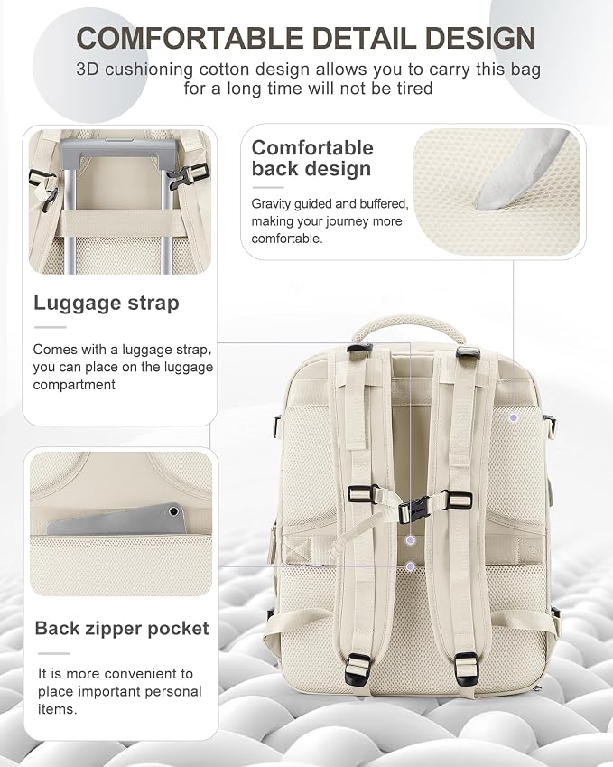 coowoz Large Travel Backpack Carry On - Image 3