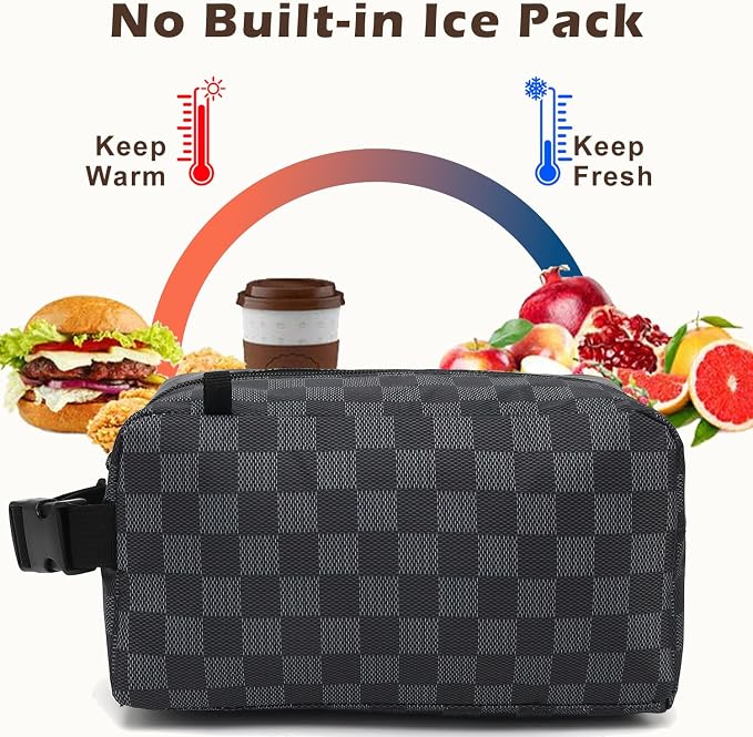 FlowFly Small Insulated Lunch box Portable Soft Bag Mini Cooler Thermal Meal - Image 3