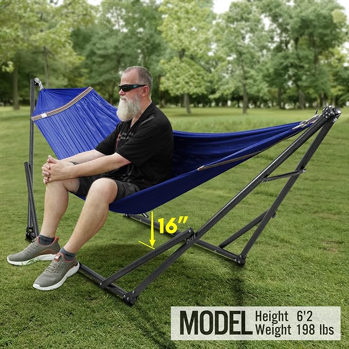 Tranquillo Universal Hammock 600 lbs Capacity, Instant 20s Foldable Hammock - Image 9