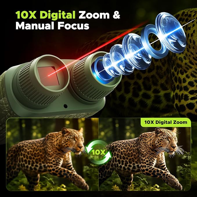 Night Vision Goggles, 4K Night Vision Binoculars, 5000mAh Battery and 32GB TF - Image 5