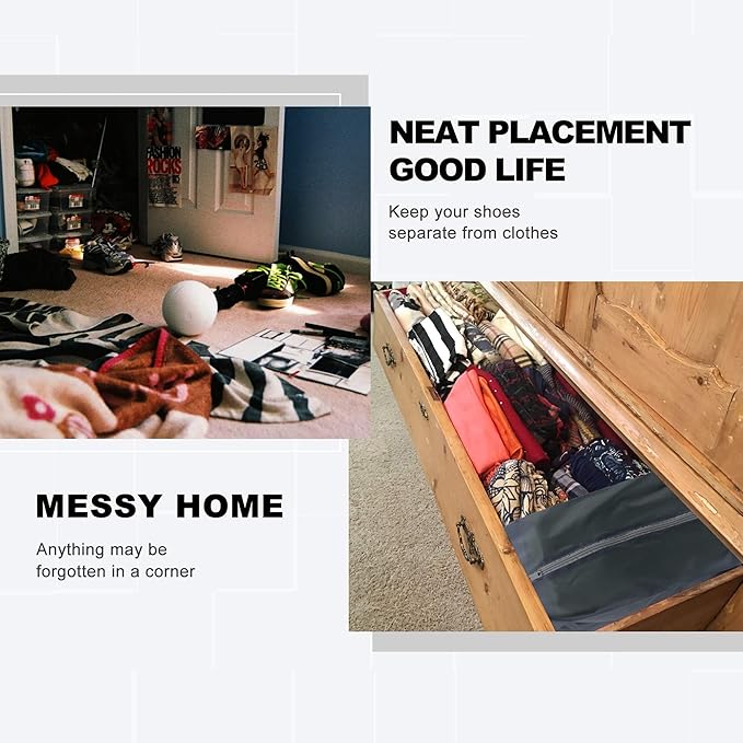 BeeGreen Black Grey Shoe Organizer Set - Image 5