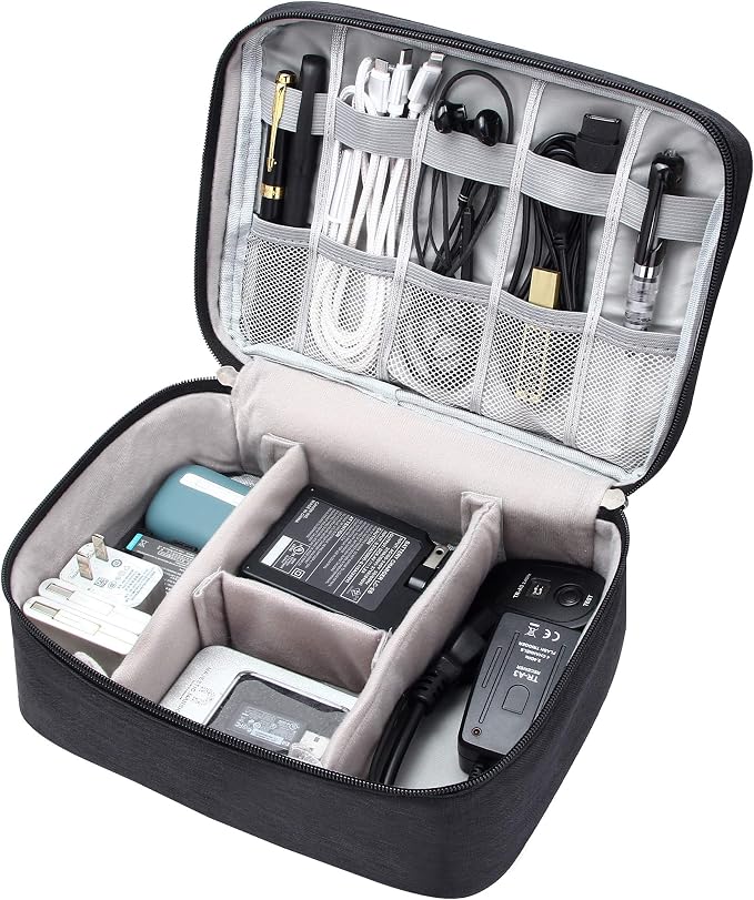 VOCUS Electronics Organizer Travel Cable Organizer Bag - Image 2