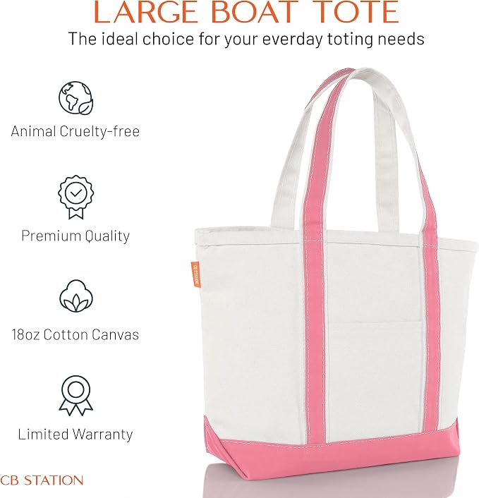 CB STATION Medium Classic Canvas Tote Bag - Image 2