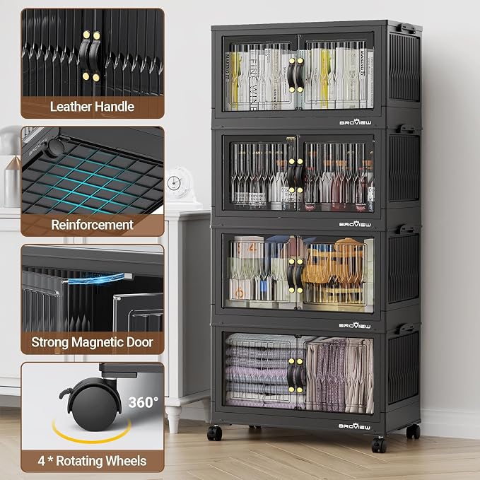 BROVIEW 240Qt Stackable Storage Bins - Image 5