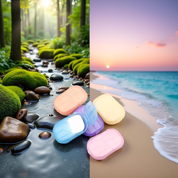 5 Boxes Eco Travel Soap Leaves, Portable Cleanser - Image 6