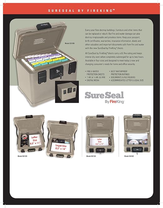 FireKing SureSeal Fire Safe - Image 4