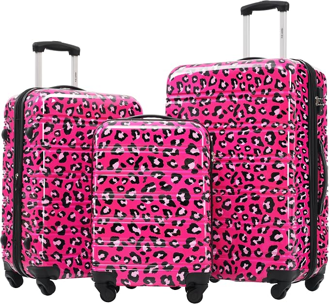 Merax Luggage Sets 3 Piece, Hardside Expandable Suitcase Set by Merax