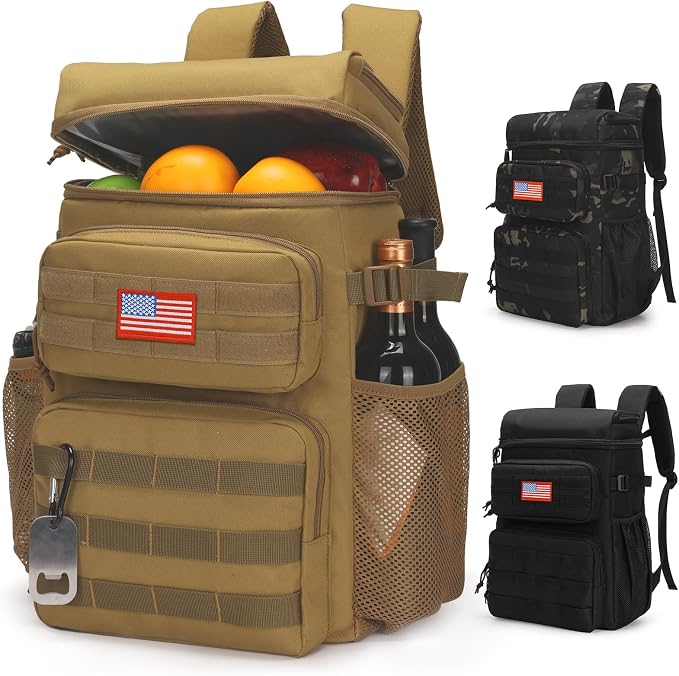 Tactical Backpack Cooler, Soft Lightweight Leakproof Cooler Backpack, Insulated by ATRIPACK