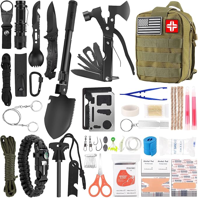 Emergency Survival Kit and First Aid Kit, Gift by LUXMOM