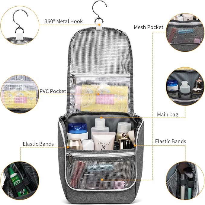Della Gao Travel Hanging Toiletry bag - Image 3