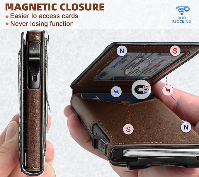 BULLIANT Men Wallet, Money Clip Wallet Slim - Image 3