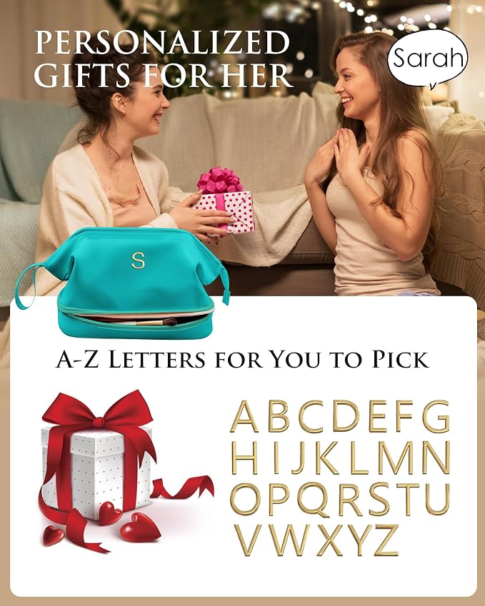 Gifts for Females, Birthday Gift for Her, Makeup Bags, Waterproof Double Layer - Image 2