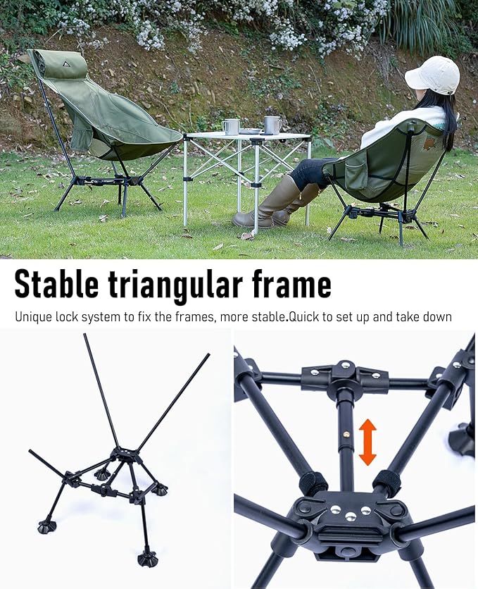 iClimb Ultralight Compact Camping Folding Beach Chair - Image 4