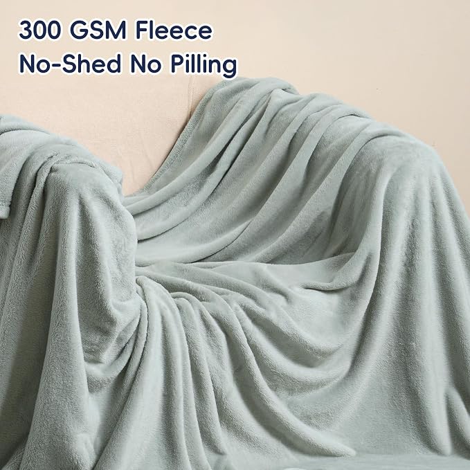 PHF Ultra Soft Fleece Blanket Twin Size, No Shed No Pilling Luxury Plush Cozy - Image 3