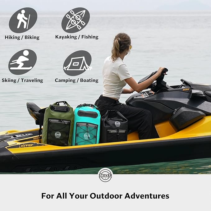 STOVER 5/10/25/30/40/55L Waterproof Backpack- Floating Dry Bag - Image 6