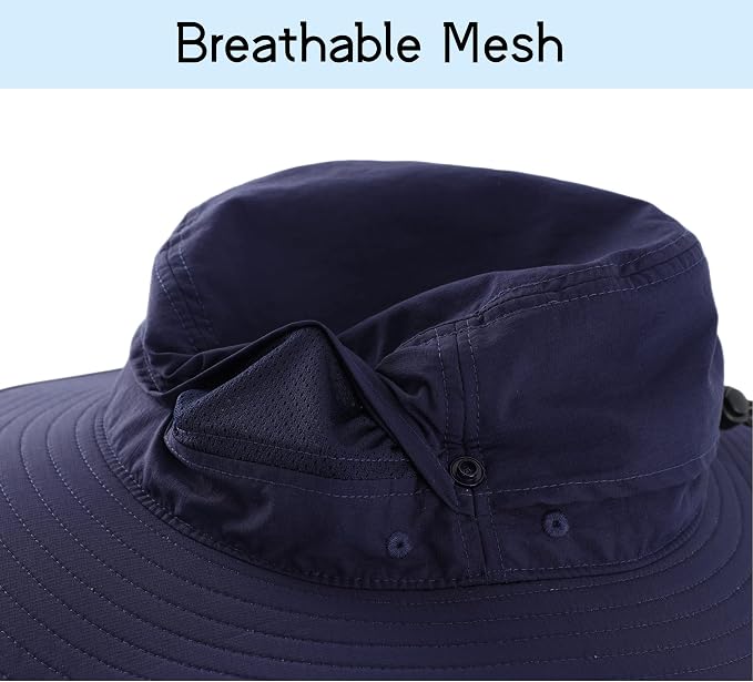 Connectyle Sun Hat for Men Women Outdoor UV Protection Safari Hat for Fishing - Image 5