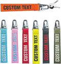 mvcen Personalized Embroidery Keychain, Custom Name Tag Personalized Text by mvcen