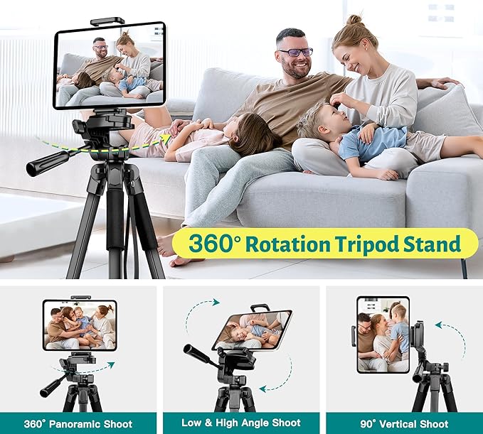 JOILCAN Phone Tripod, Professional Aluminum Travel Tripods - Image 3