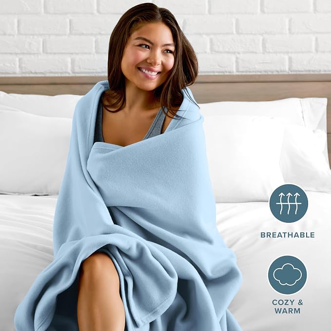 Bare Home Polar Fleece Blanket - Image 3