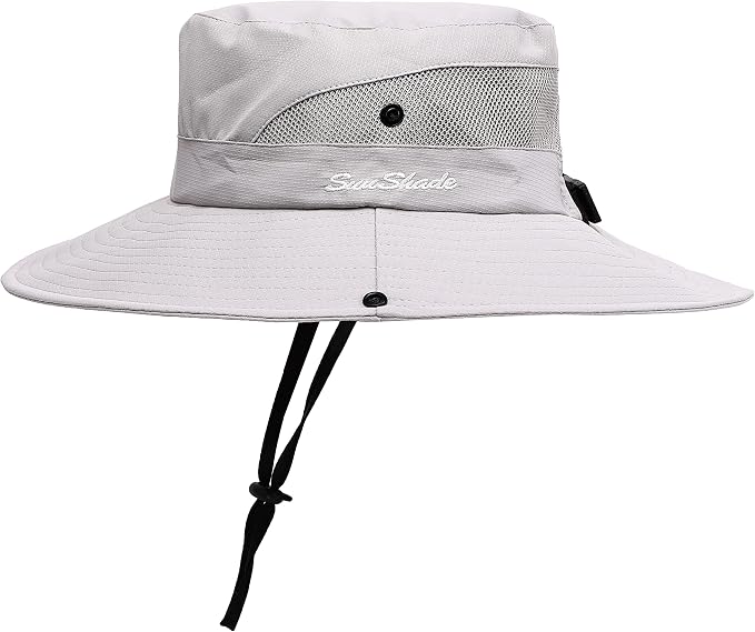 Womens Summer Sun Hat Beach Hat Wide Brim Outdoor UV Protection Hat Foldable by AEFSHAN