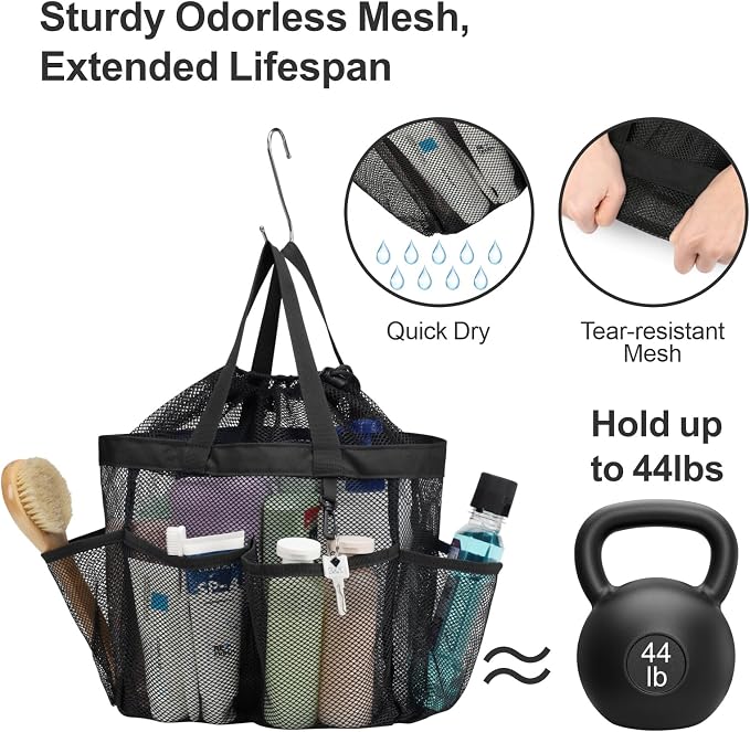 F-color Mesh Shower Caddy Portable - Image 4
