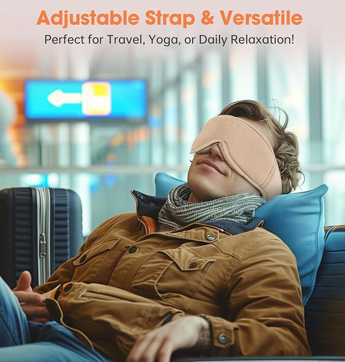 Sleep Mask with Headphones Bluetooth 5.4，LC-dolida 2025 New 3D Bluetooth Sleep - Image 7