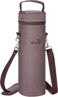 Tirrinia Single Bottle Wine Gift Carrier Bag, Insulated Travel Wine Cooler Tote by Tirrinia