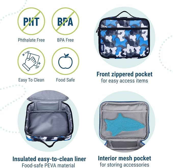 Wildkin Kids Insulated Lunch Box – Durable and Reusable - Image 4