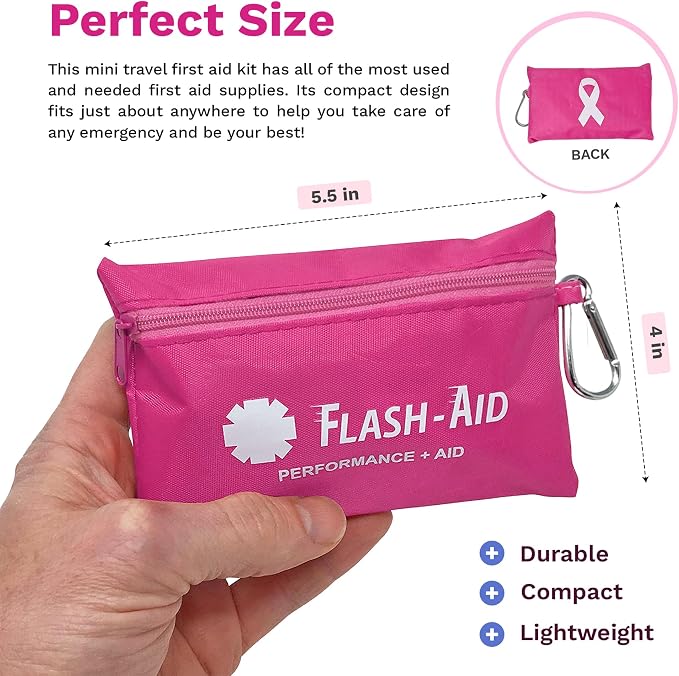 Pink Ribbon First Aid Kit – 2-Pack Compact Travel IFAKs - Image 4