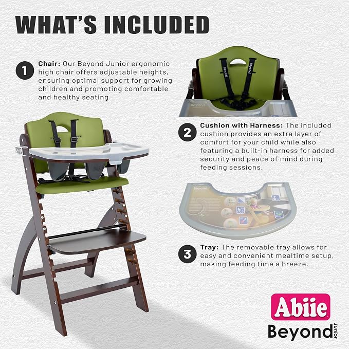 Abiie Beyond Junior Wooden High Chair - Image 3