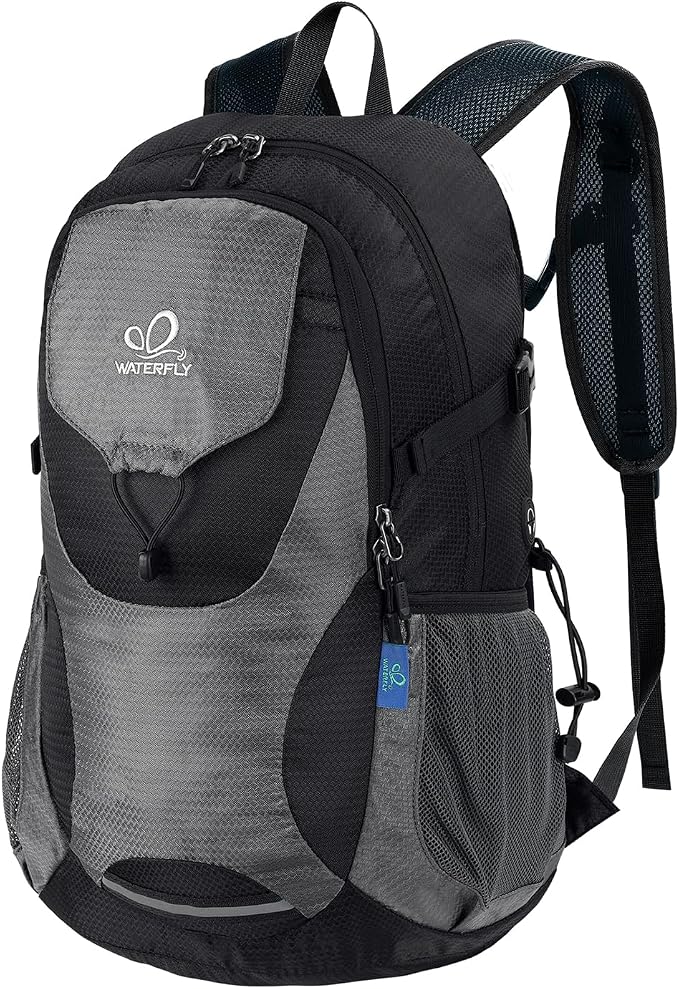 WATERFLY Lightweight Packable Hiking Backpack: 30L Foldable Travel Daypack by Waterfly