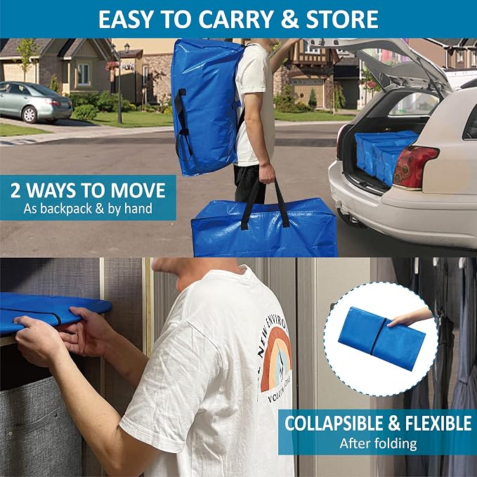 12 Pack Heavy Duty Extra Large Moving Bags - Image 6