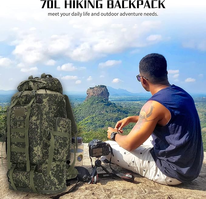 Hiking Backpack for Men 70L/100L Camping Backpack Military Rucksack Molle 3 - Image 6
