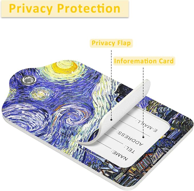 2 Pack The Starry Night Luggage Tags - Image 4