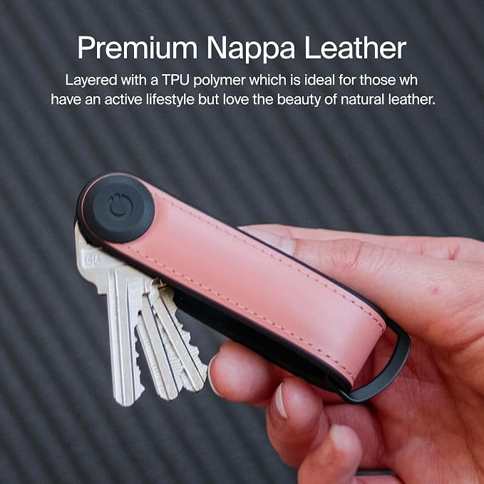 Orbitkey Key Organizer Hybrid Leather | Premium Nappa leather & TPU, Stainless - Image 4