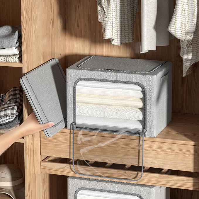 4 Pack Clothes Storage Bins - Image 3