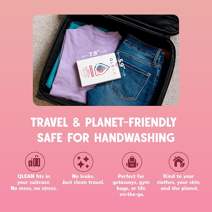 QLEAN Laundry Detergent Sheets – Travel-Friendly, HE & Standard Washer Safe - Image 8